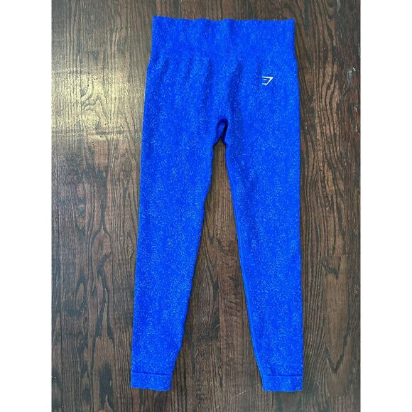 Gymshark Dark Blue Full Length Leggings Size Medium - Picture 1 of 6